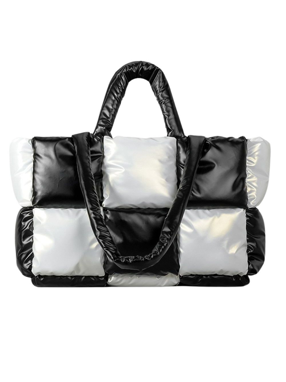 Solvivra Plush Grid Shoulder Bag