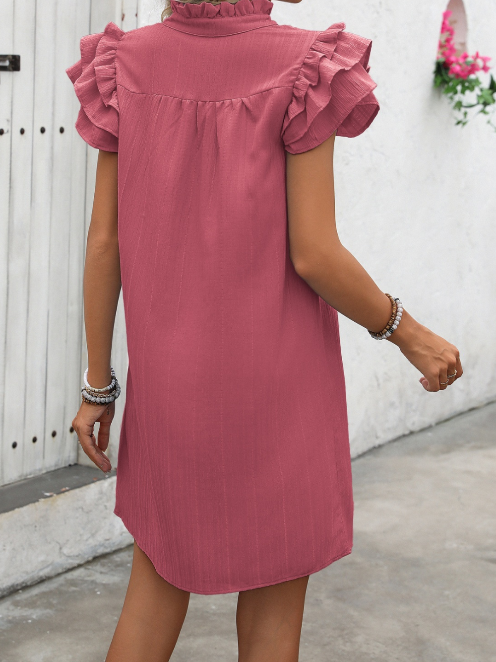 Solvivra Ivy Charm Ruffle Mini Dress