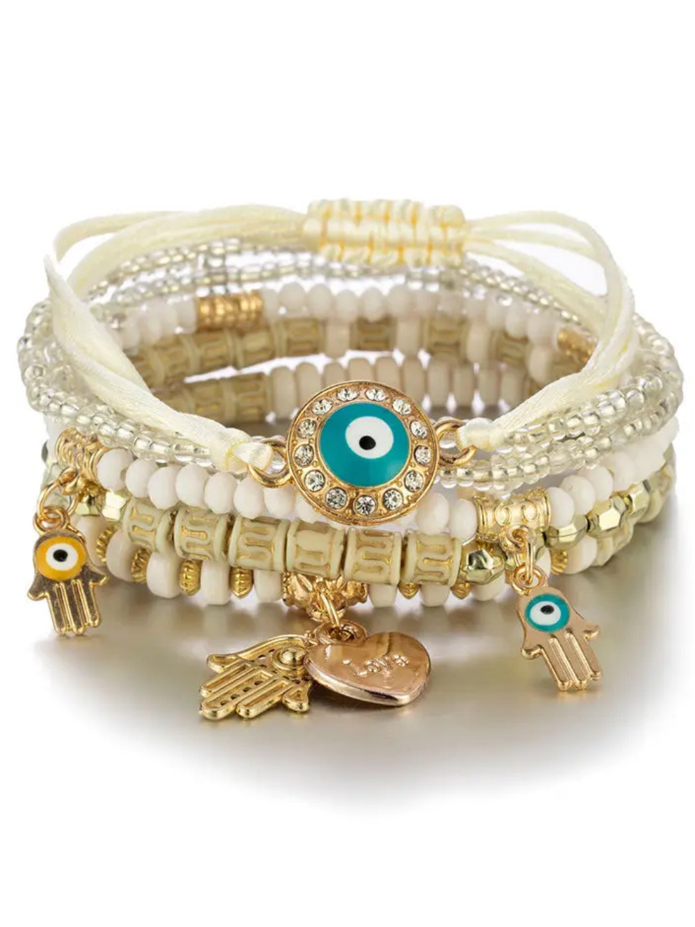Solvivra Boho Charm Bracelet - 6Pcs/Set